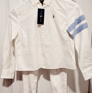 GIRLS RALPH LAUREN POLO WHITES